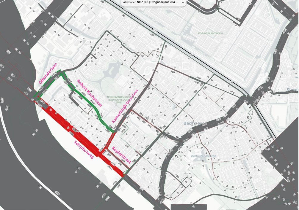 Doortrekken Kamerlingh Onneslaan naar Schipholweg
